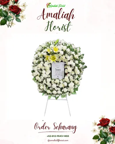 Krans Bunga Duka Cita di Jatibarang